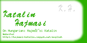 katalin hajmasi business card